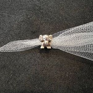 PANDORA sterling silver adorable elephant charm